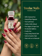 Treelac Nails — Natural Botanical Nail Color | 100% Chemical Free Red Tint